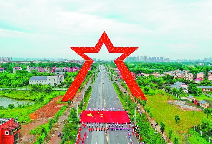 瑞金市红五星城市形象雕塑—胜利之门 杨友明摄