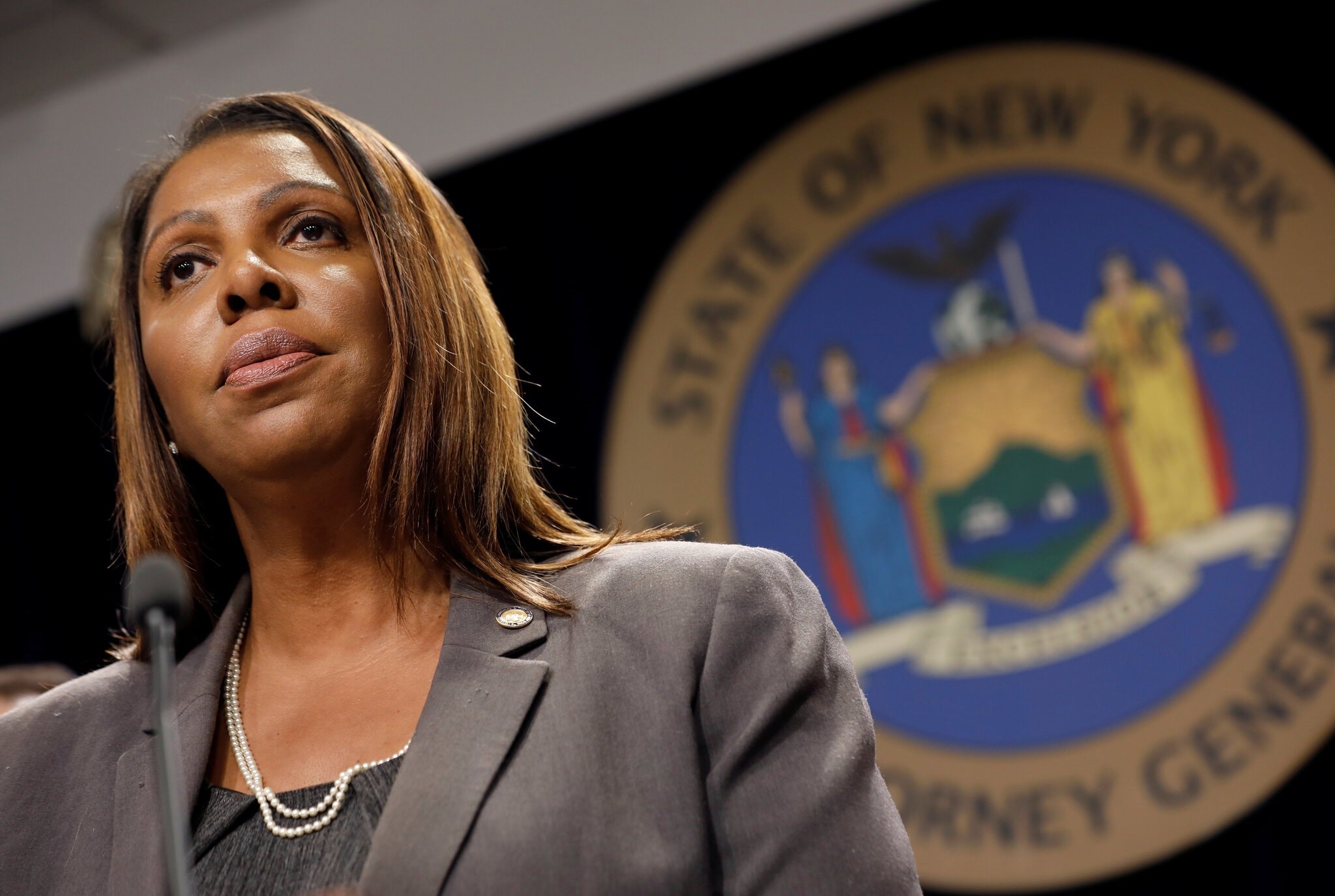 △图为纽约总检察长莱蒂西亚·詹姆斯（Letitia James）