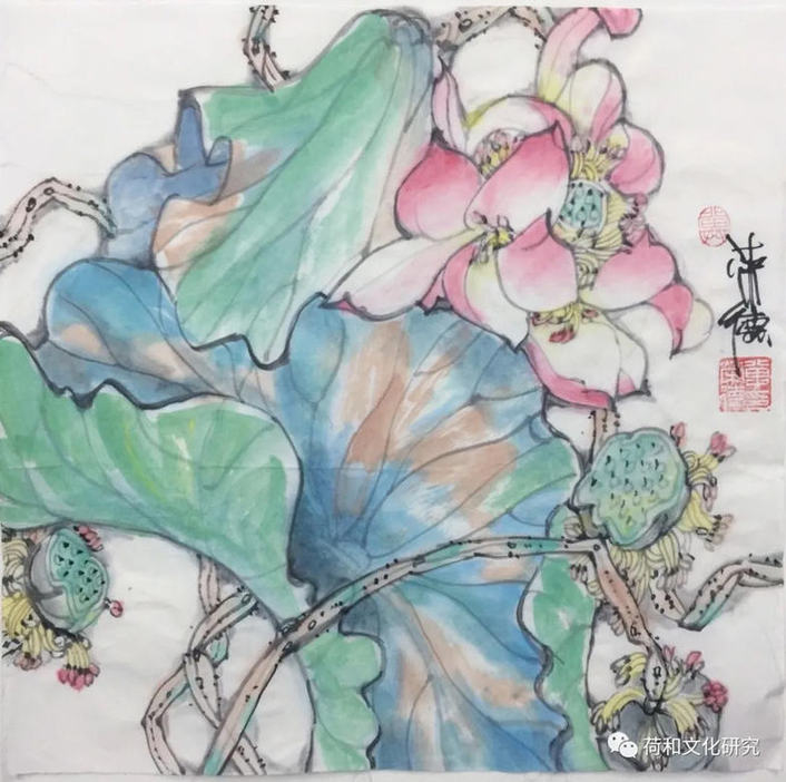 荷和隽永奔小康，脱贫攻坚同发展——全国美术名家画荷网展（第一集）