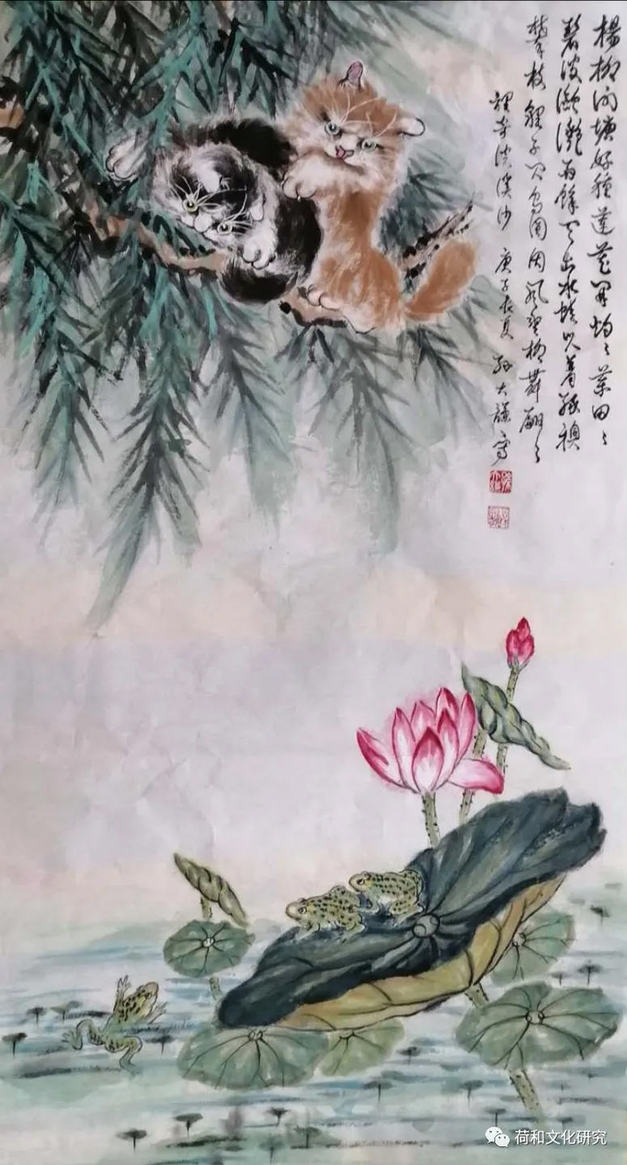 荷和隽永奔小康，脱贫攻坚同发展——全国美术名家画荷网展（第一集）