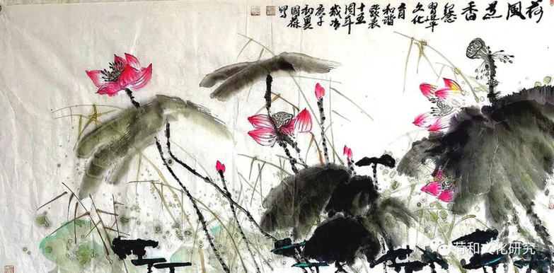 荷和隽永奔小康，脱贫攻坚同发展——全国美术名家画荷网展（第二集）