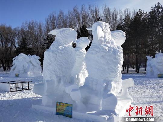 全国雪雕比赛获奖作品 太阳岛雪博会供图 摄