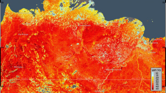 北极在“燃烧”  来源：ECMWF